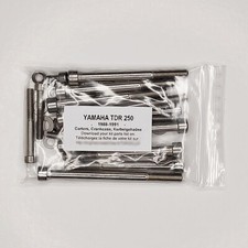 YAMAHA TDR 240 250 1988-1991 Kit n°3 vis BTR inox carters moteur TDR250 TDR240