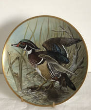 Assiette de collection Franklin oiseaux signé   Limoges Haviland