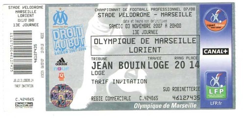 Billet place om olympique - ,