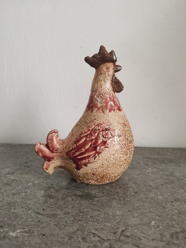 Coq céramique craquelée - coq,