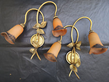 Paire appliques lustre lampe