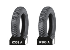 2X GOMME PNEUMATIQUE COUPLE 3.50-10 51J K303 MOTO SCOOTER PIAGGIO VESPA