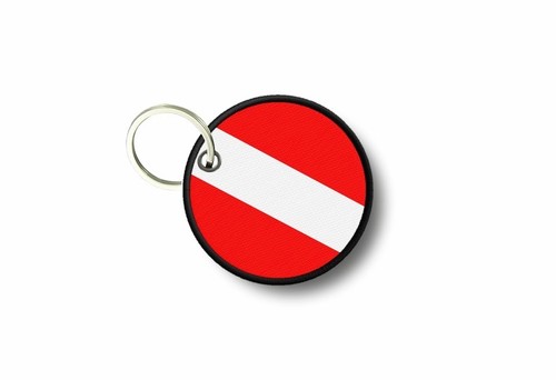 Porte cle cles clef brode