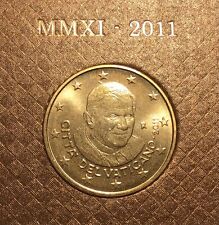 50 centimes euro BU Vatican 2011 Pape Benoît XVI pièce de la série 94 000 ex