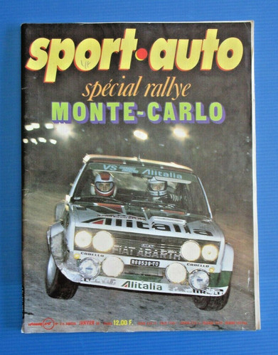 Sport auto 216 janvier - auto, 1980