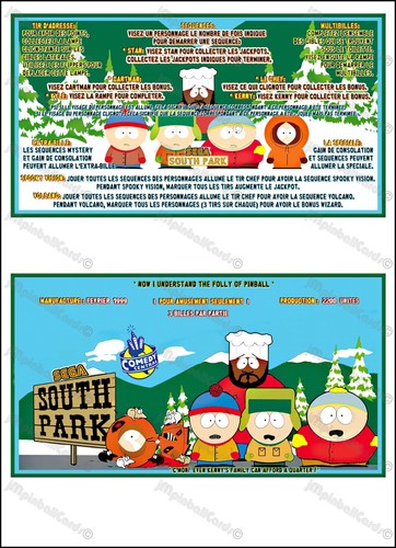 Sega south park 1999 - park, cartes