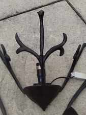 Appliqué Mural Maison Jardin Rustique Brun Vintage