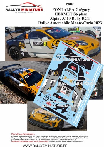 Decals ref 2607 - decals, alpine