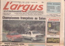 L'ARGUS N°3011 SALON RENAULT 9-11 / 205 GTI / PORSCHE944 S / MAZDA 323-4X4