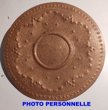 Plateau Cuivre Style Antique Martelé à la main Ø34 cm d'origine Maroc ou Algérie