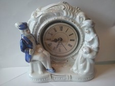 PORCELAINE Pendule COUPLE 600 gr Superbe !  Horloge
