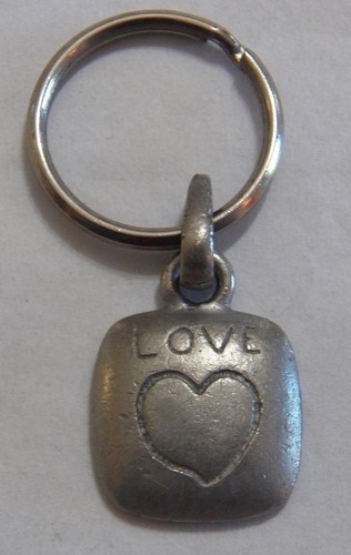 Silver tone key chain holder - silver,