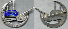 352° RALD ARTILLERIE LOURDE PORTÉE, 3° GROUPE, ARGENT ? MANQUE ÉMAIL, RARE