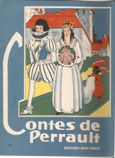 CONTES de PERRAULT   livre  illustré  vintage-ed.Bias / RARE/Chaperon Rouge+Chat