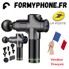 Pistolet de Massage Électrique – 30 Intensités, Silencieux, Relaxation Corps