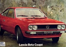 Catalogue Brochure Lancia Beta Coupé 1976 Français Italiano English Deutsch