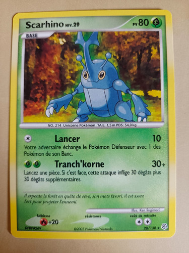 Carte pokémon scarhino 130 - scarhino, 28/130