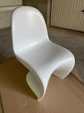 Lot de 4 Chaises type Panton en S design blanc mat neuf design