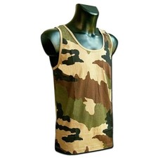 Débardeur Armée Française camouflage Centre Europe c/e camo camouflé tank top