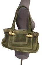 Très Beau Sac Daim Kaki Marianelli Vintage