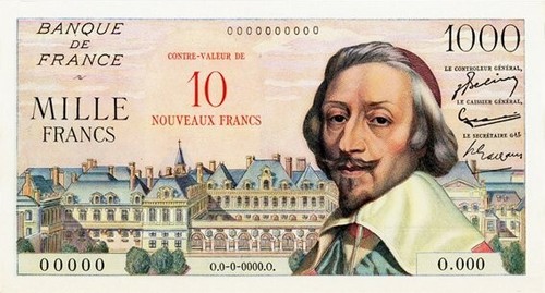 Sur 1000 francs - 1000,
