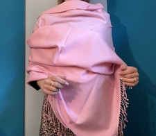 Écharpe Étole Châle Rose 70% Pashmina 30% Soie Purple Night