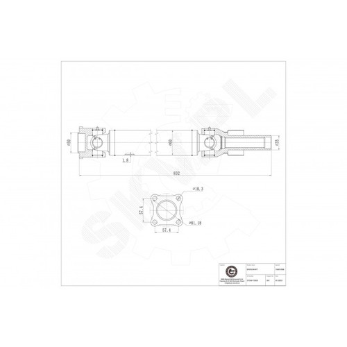 Arbre transmission cardan - transmission,