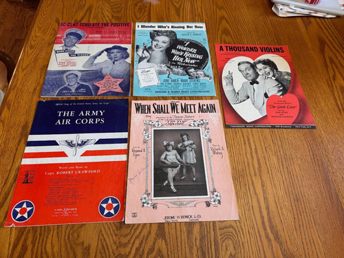 Set sheet music the army - 5,