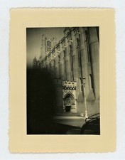 Snapshot - BLURRY SILHOUETTE Original Vintage Found Photo Abstract 1952 Albi