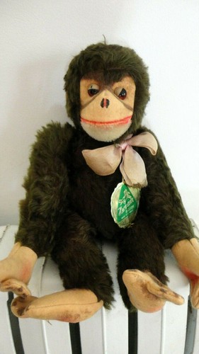 Singe peluche ancien - singe,