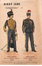Chromos.AM13543.Sirop Jane.10x6 cm environ.Transformation uniformes armée Fra