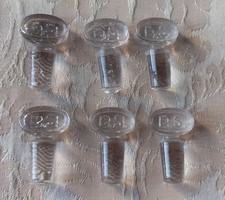 LOT D'ANCIENS  BOUCHONS EN VERRE  FLACON PHARMACIE  HAUTEUR 3 CM