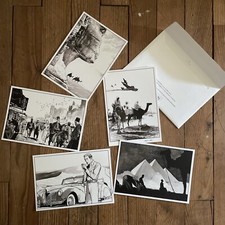 Les enfants du ciel -Portfolio -5 ex-libris dont 1 numéroté-Desberg/Vrancken- BD