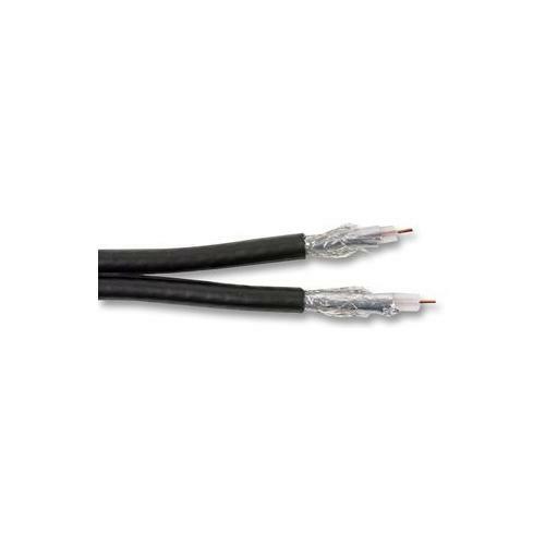 Câble coaxial rg6u noir - câble,