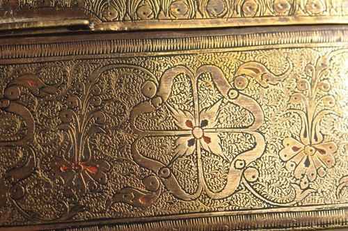 Coffret ancien bronze - ancien, indo