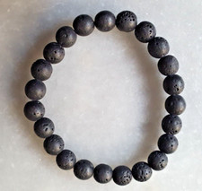 Bracelet en Perles de Pierre de Lave