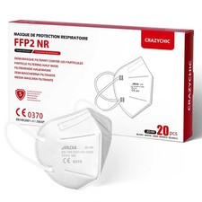 20x Masque FFP2 NR Blanc