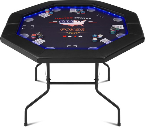 Led foldable poker table for - foldable,