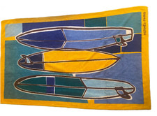 Serviette de plage Hermès 3 Surfs-Hermes Terry Cotton Beach Towel Surfing Boards