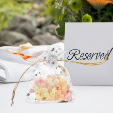  100 Pcs Sacs En Organza