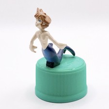 Figurine Sora Mermaid Kingdom Hearts × Mitsuya Cider Bottle Cap Japan Game Rare