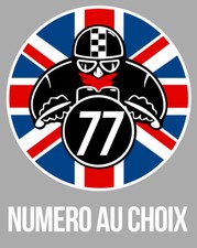 CAFE RACER MOTARD DRAPEAU UK