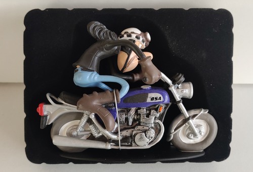 Figurine moto résine joe - figurine,