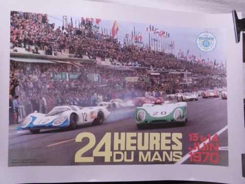 Affiche 24h mans 1970 - affiche,