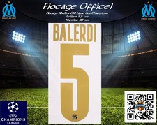 Flocage France OM 2020/26 Ligue des Champions home 5 Balerdi officiel monblason