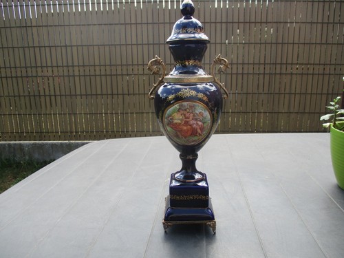 Vase porcelaine kobalt style - porcelaine,