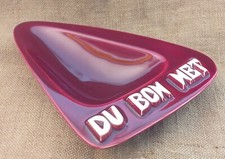 DUBONNET AUTHENTIQUE CENDRIER PUBLICITAIRE ANCIEN FAÏENCE ANNEES 1950 TBE