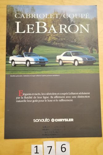 Chrysler baron coupe et - chrysler, le