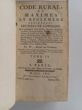 Code Rural ou Maximes et