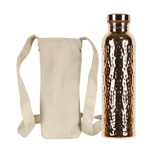 Gourde martelée avec sac - gourde,